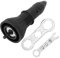 Fafeicy 2.4~4.8mm Adaptador de Pistola de Remache eléctrico, Adaptador de inserción de Taladro de remachado de Acero Inoxidable, 6.4 mm diámetro de la Varilla Hexagonal, Diseño de Tres Garras (Negro)