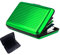 JeoPoom Porte Carte de Crédit en Aluminium, Porte Cartes Anti-RFID, 6 Slots pour Vos Cartes de Crédit, pour Hommes et Femmes(Vert)