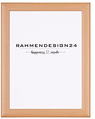 Rahmendesign24 Bilderrahmen Fiona 48x68 Buche Fotorahmen, Wechselrahmen, Posterrahmen, Puzzlerahmen