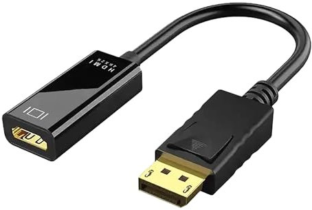 Pipestation Display Port to HDMI Port - DisplayPort to HDMI Adapter - High-Performance 4K 1080p Displayport to HD - Gold Plated DP to HD Converter - Universal DP to Hi-Def Adaptor Cable