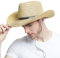 IBLUELOVER Chapeau de Paille Été Chapeau de Cowboy Panama Homme Capeline Femme Chapeau de Western Chapeau de Soleil Plage Large Bord Chapeau de Melon Roll up Chapeau Jazz Vintage Casquettes Anti-UV