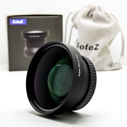 FotoZ Lente de conversión macro profesional de 49 mm, 10 unidades, para Canon EOS M6 M50 Mark II M100 M200 R50 R100 con kit de lente EF-M 15-45 mm RF-S 18-45 mm