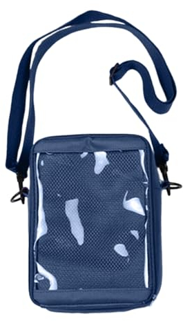 TAZIZI Umhängetasche für Mädchen, kleine Messenger-Tasche, Canvas, Crossbody-Tasche, modische Studententasche mit verstellbarem Riemen, DB, 3.5x6x9inch