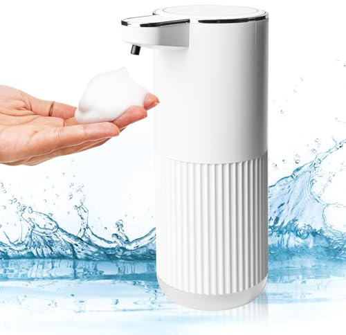 Seifenspender Automatisch, Automatischer Seifenspender, 360ml Elektrischer Seifenspender, Schaumseifenspender Wandbefestigung mit Sensor, Seifenspender für Toilette Küche Bad, USB Wiederaufladbar