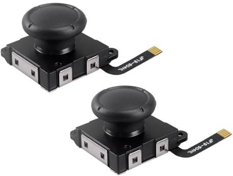2x Joystick Hall Effect para Nintendo Switch, Switch OLED, Switch Lite – compatible con todos los Joy-Con, sin drift, negro