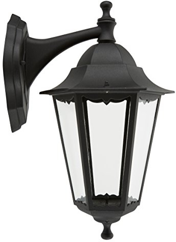 Smartwares Außenwandleuchte Classico 10.009.09 - 60 W - Für LED-Lampen - Glühbirne E27 nicht inbegriffen