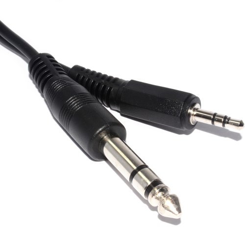 kenable 6.35mm Stereo Jack Plug to 2.5mm Stereo Jack Plug 1.8m [1.8 metres]