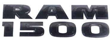 Mopar Ram RAM1500 schwarzes Emblem, Namensschild-Aufkleber, Mopar OEM