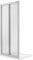 Porte de Douche 90CM H198 Verre Opaque Ouverture Saloon 2 Parois Pivotantes mod. West