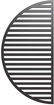 YNNI KAMADO TQ23CRG 49.5cm Heavy Duty 3.5kg Half Moon Slotted Cast Iron Grate BBQ TQ23CRG