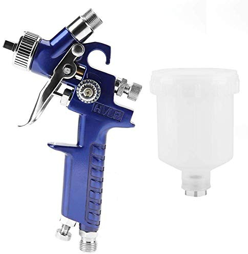 H-2000A Pistola de Pulverización 125ml Mini Pistola de Pulverización Neumática Profesional para Reparación de Pintura de Automóviles, 0.8mm Boquilla