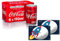 ipt Cocacola in lattina 150ml 12 pz + Etichette adesive per Festa a Tema Fai da Te (Spazio)