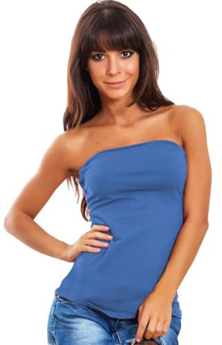 Toocool - Top Damen-Stirnband, eng anliegend, AS-835-1, Blau Pulver., One size