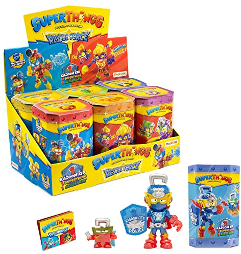 SUPERTHINGS Serie Rescue Force - Komplette Kollektion der 6 Kazoom Kids aus der neuen Serie. Jedes , kommt mit 1 SuperThing und 1 Kampfzubehör