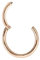 PIERCING CLICKER Echt 585 Rose Gold Rotgold Durchmesser 10 mm 41001-10 Intim Helix Septum Tragus modern extravagant