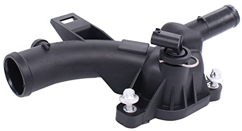 Doo Engy Wasserflansch Kühlmittelflansch Motorkühlung Thermostatgehäuse mit Sensor Dichtung für Adam Astra J Corsa D E Meriva B 1.2 1.4