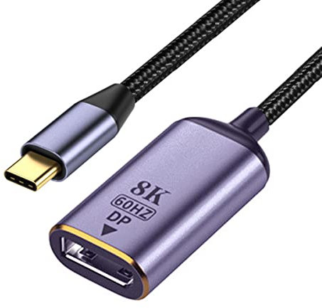 Adattatore CY USB C a Displayport, USB4 Type C sorgente a DP DisplayPort femmina cavo display 8K 60HZ UHD 4K Monitor Display Adapter