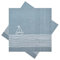 ZauberDeko Maritime Servietten Segelboot Blau Weiß Tischdeko 33 x 33 cm 20er Pack