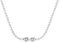 s.Oliver Collier 925 Sterling Silber Damen Halsschmuck, mit Zirkonia synth., 36+5 cm, Silber, Infinity, Kommt in Schmuck Geschenk Box, 2034963