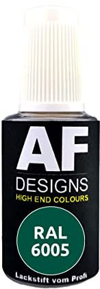 Alex Flittner Designs Lackstift RAL 6005 Moosgruen glänzend 20ml Reparaturstift Acryl Retuschierlack Reparaturlack Holz Metall Möbel Bad