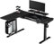 ULTRADESK Winger RGB LED | Gaming Schreibtisch Gaming Tisch L Form | L-förmiger Ecktisch Eckschreibtisch | Höhenverstellbarer Computertisch elektrisch | Schwarz | 155x111x60 cm Links