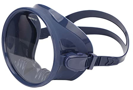 TOPINCN Gafas de Buceo, Lentes de Vidrio Templado, Gafas de Esnórquel, Silicona de Grado Alimenticio, Forma Ovalada, a Prueba de Fugas, Ajustable para Nadar