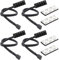 GTIWUNG 4 Stücke 4-Pin PWM-Lüfternabe, PWM Lüfter Splitterkabel, 4-Pin-Anschluss, PWM Lüfter Hub PC 5-Wege PWM-Lüfter-Splitter-Hub Adapterkabel, 5-Port Lüfternabe für Computer PC Lüfterkabel