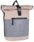 New Rebels Bowie New York Altrosa 21L Rucksack Rolltop Reflektion Wasserabweisend Laptop 15.6
