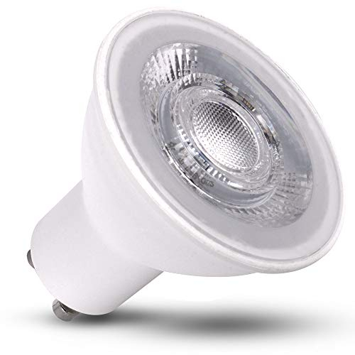 max K O M F O R T 10er Set GU10 LED Leuchtmittel 8 Watt DIMMBAR - Neutralweiß 610 Lumen - Energieeffiziente Glühbirnen als Ersatz für MR16 Halogenlampen