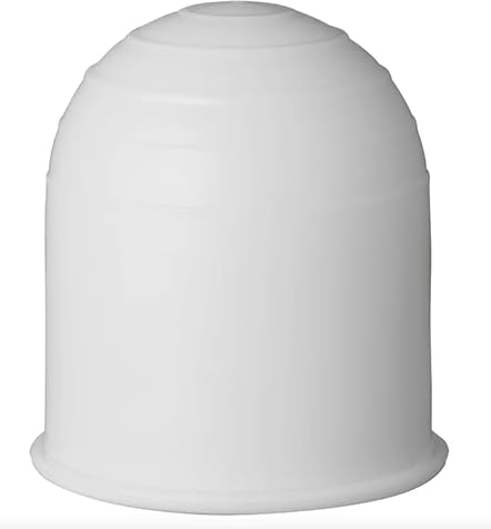 Anhängerkupplung Abdeckung, 50 mm Gummi/Kunststoff Anhängerkupplung Schutzkappe Anhängerkupplung Kugelkopf für Anhänger PKW LKW RV (Kappe weiß)