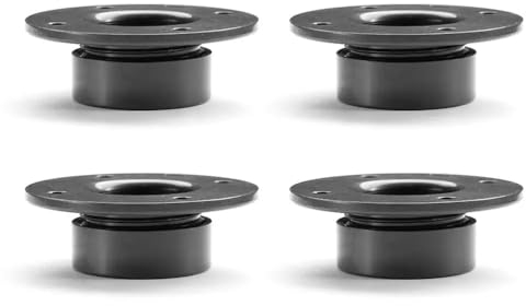 cyclingcolors 4X Pied de Meuble 15mm réglable Ajustable ±3mm Plastique Gris à Visser TV Canapé Buffet Armoire Lit Bureau