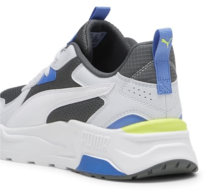PUMA Herren Trinity Lite Sneakers 44.5Mineral Gray White Silver Mist Electric Lime