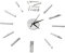 Amosfun Moderne DIY-wanduhr Mit Spiegeloberfläche Rahmenlos Für Wohnzimmer Büro Einfache Installation Uhrwerk Großes Design Für Wanddekoration