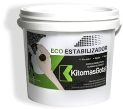 Kitomasgota Ecoestabilizador Quitar Gotele, Pintura al Agua, 5kg