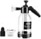 Snow Foam Pump Sprayer, 2L Car Foam Sprayer Hand Pump Spray Bottle, Corrosion-Resistant Atomizer Pump Action Pressure Sprayer for Cleaning Car Detailing Washing (White Without Scale)
