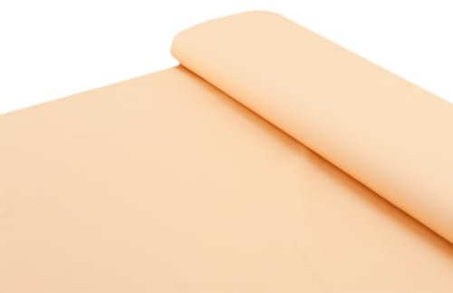 Baumwoll Stoff 100% Baumwolle uni pfirsich - Meterware ab 25 cm x 150 cm - Stoff zum Nähen