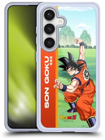 Head Case Designs Offizielle Dragon Ball Z Son Goku Saiyan Arc Characters Gelhülle [Militärischer Schutzgrad] Kompatibel Mit Samsung Galaxy S24 5G Und Kompatibel Mit MagSafe