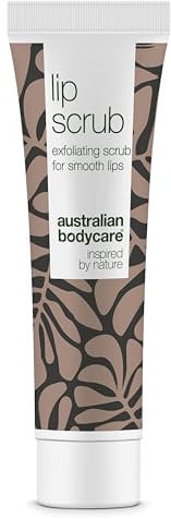 Lip Scrub for Dry Lips by Australian Bodycare - Exfoliates & Intensely Cares for Chapped Lips | Natural Ingredients | Edible