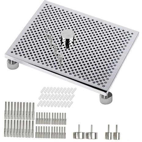 LOVIVER Wire Bending Jig Winding Jig 30 Metal Pegs Forming Tool Versatile DIY Looping Kit Wire Wrapping Supplies for Designers Women