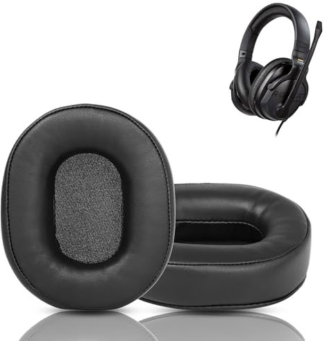 HAIZEEN Ohrpolster Kompatibel mit Roccat Khan Aimo Headset Ohrpolster Ersatzkissen (Proteinleder/Memory-Schaum)