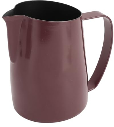 Milk Frothing Cup, 450 Ml Easy to Portable Slanted Mouth Stainless Steel Milk Frothing Jug for Latte for Frothing Milk (Purple)