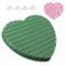 Coeur en Mousse à Fleurs, 31 cm Mousse pour Compositions Florales DIY, Coeur en Mousse Florale avec Treillis, avec Ventouse, Peut Etre Utilisé pour Les Fêtes, Les Voitures et Les Mariages