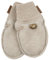 Mikk-line Wollhandschuhe Kinder | Handschuhe Kinder in Melange Offwhite | Größe 74/80 | Wärme Wolle Handschuhe | WollWalk Faustling Für Mädchen Und Jungen