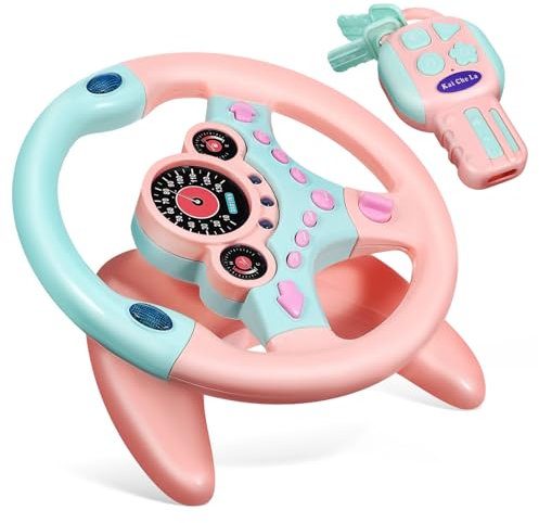 SOIMISS Realistic Boys and Girls Driving Wheel Toy Steering Wheel for Car Sound Effects
