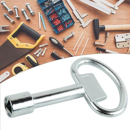 Zinc Alloy Valve Switch Wrench for Elevator Door Locks and Water Meter Access 2PCS