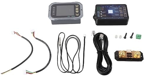 100A Smart Battery Monitor mit Shunt -Farbbildschirm RV Coulombmeter Spannung Stromkapazitätsmesser für RV Marine Solar System