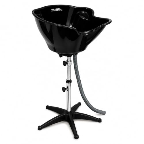 Beautyou Lavatesta Portatile Profondo Professionale Regolabile con Supporto e Tubo di Scarico, Lavandino per Lavaggio Capelli, Shampoo Bowl per Parrucchiere, Barber e Assistenza Domiciliare
