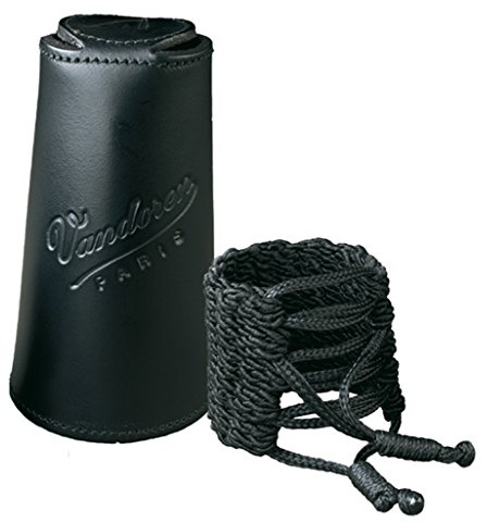 Vandoren LC35L Klassik Bb German System Clarinet String Ligature with Leather Cap