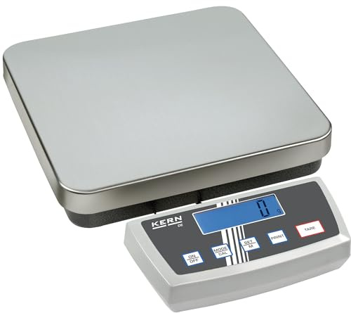 KERN wipe60d Serie de-d Zahlungsbilanz Plattform, 318 mm Länge x 308 mm Breite x 75 mm Höhe, 30/60 kg Bereich-Wägezelle Skala, 10/20 g