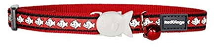 Red Dingo Reflective Cat Collar 20-32cm (Length) 12mm (Width)